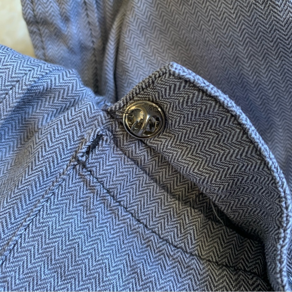 3/$20 KR3W men’s button up shirt, light blue, small - Picture 7 of 8